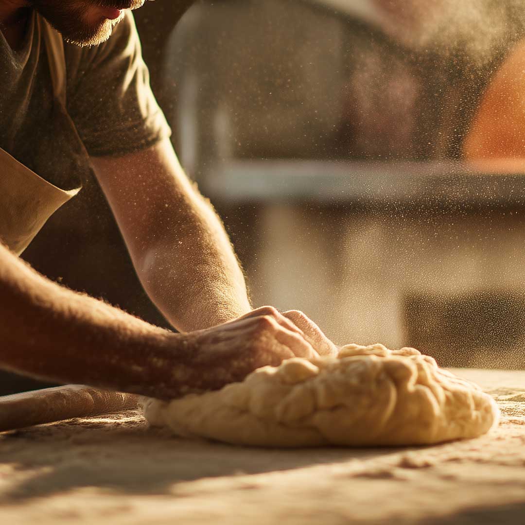 Team members working at Ojai Pizza in Ojai, California